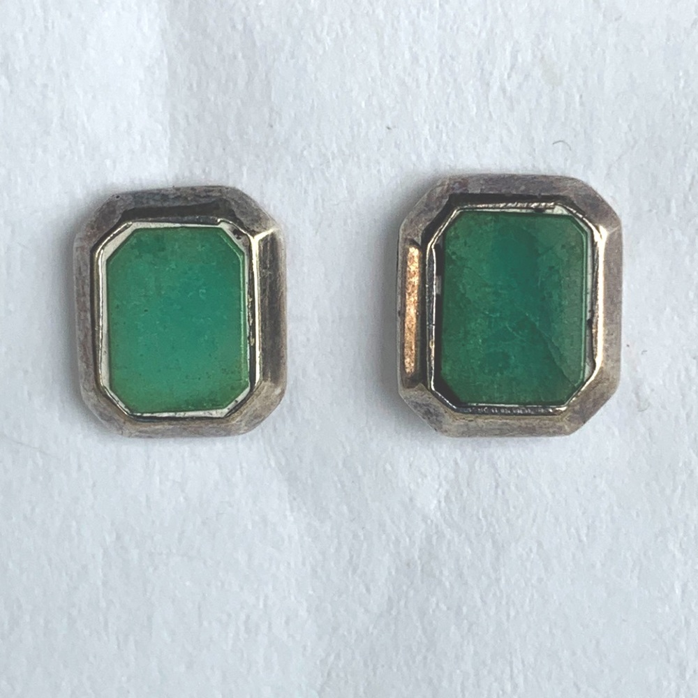 Vintage Turquoise & Sterling Silver Earrings